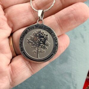 Inspirational Tree Pendant Necklace